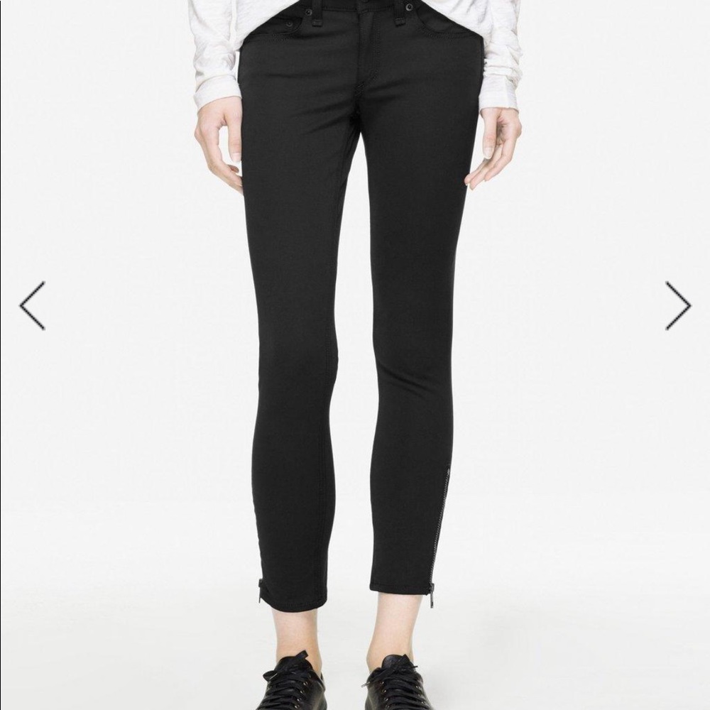 Rag & Bone zipper Capri black 26